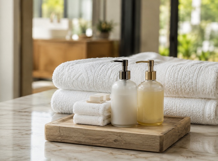 Fresh towels and premium amenities